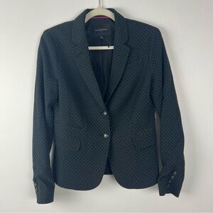 Banana Republic Blazer Black Polka Dot Professional Size 4
